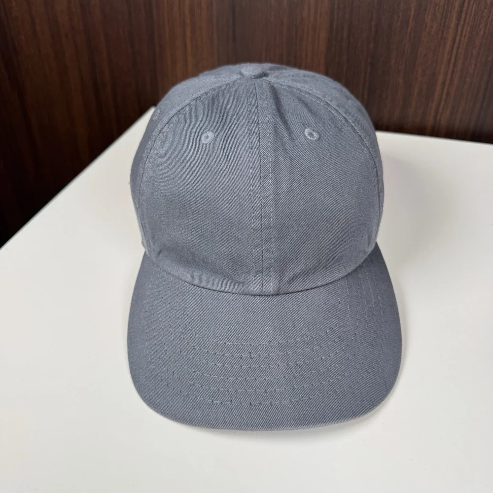 J Crew Made in the USA Garment Dyed Twill Baseball Cap Hat Gray - NEW